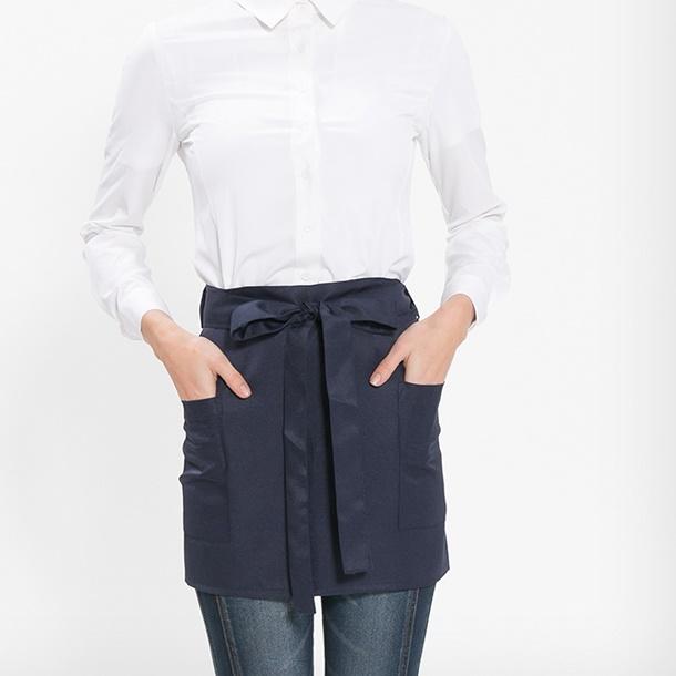 허리형 홀서빙 앞치마 무지 가벼운 여름용 짧은앞치마 미니앞치마 카페 바리스타 커피