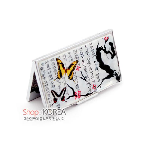 외국인선물 한국기념품 자개볼펜과 자개 명함케이스 나전칠기