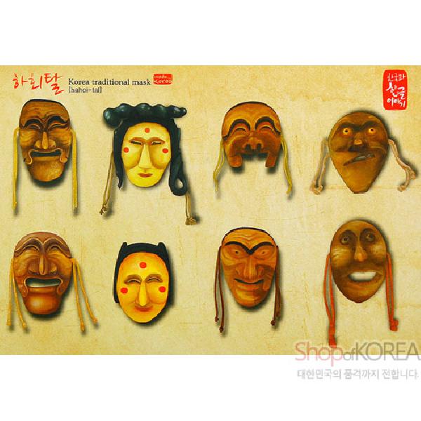 한국의 아침 엽서 시리즈 - 하회탈 - 상세 이미지 2