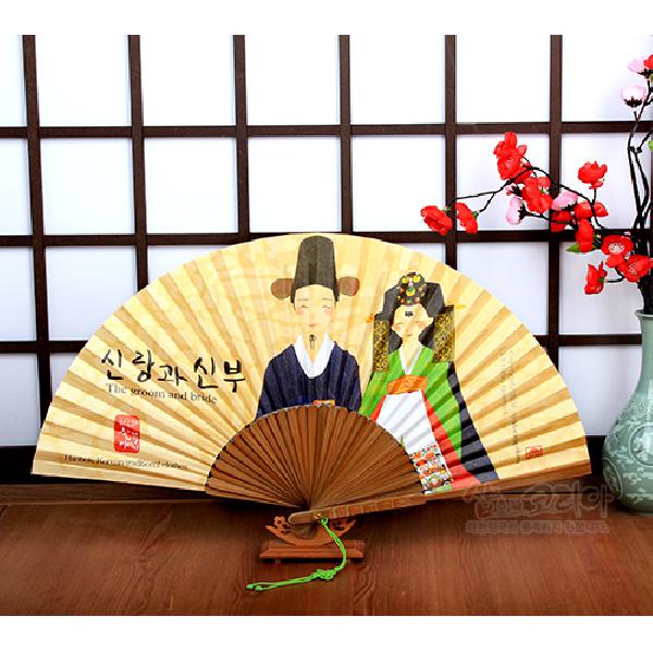 한국의 아침 부채 시리즈-신랑과 신부 - 메인 이미지
