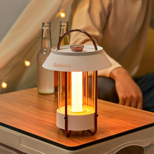 크레모아 셀레네 감성 LED 랜턴 차박 캠핑 충전식 무드램프 모던 인테리어 불멍 조명