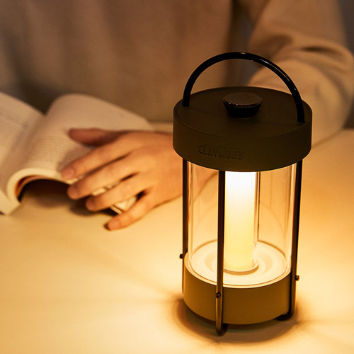 크레모아 셀레네 감성 LED 랜턴 차박 캠핑 충전식 무드램프 모던 인테리어 불멍 조명