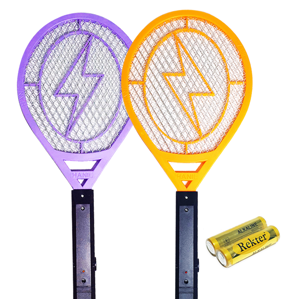 한일 전기 모기채 전자 파리채 건전지 전기채