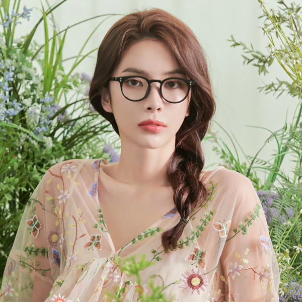가벼운 동글이 투명 뿔테 안경테 시력보호 자외선안경 - 상세 이미지 5