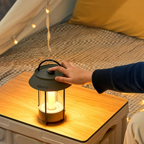 크레모아 셀레네 감성 LED 랜턴 차박 캠핑 충전식 무드램프 모던 인테리어 불멍 조명