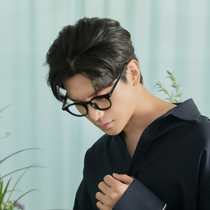 가벼운 동글이 투명 뿔테 안경테 시력보호 자외선안경 - 상세 이미지 4