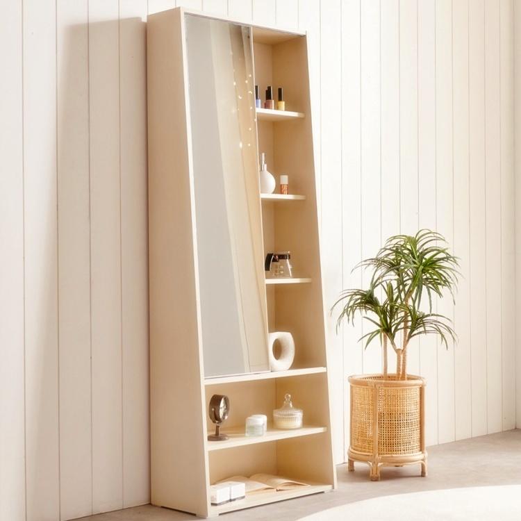 전신거울 화장대 600 전신경 폭좁은화장대 입식미니 작은 원룸 경대 주니어 남자 스탠딩