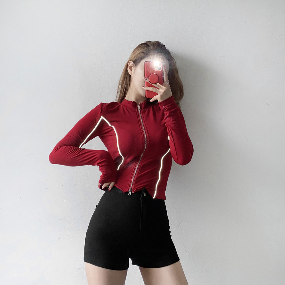 듀아 골지 쫀쫀 반바지 핫팬츠 하이웨스트 숏팬츠 (메란지/블랙) - 상세 이미지 5