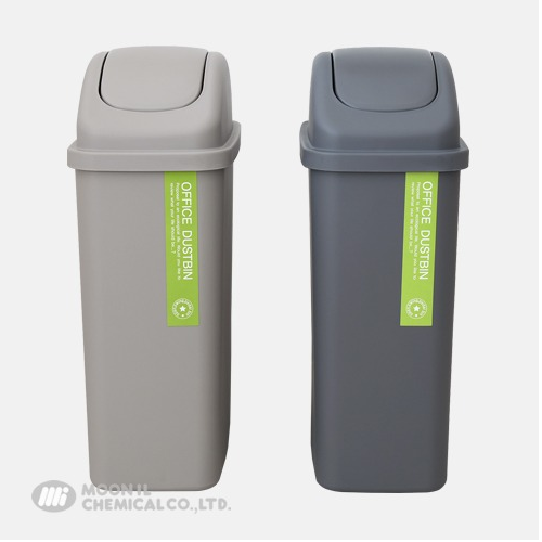 직사각 쓰레기통 휴지통 문일 (색상랜덤) - 상세 이미지 3