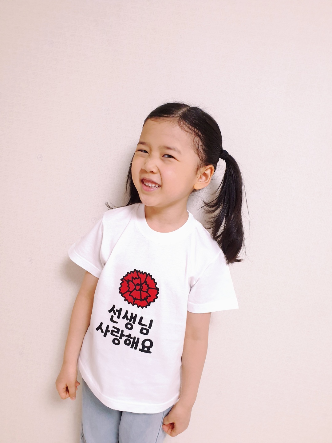 일회용의류스티커 스승의날 티셔츠 스티커 데이지 선생님은언제부터그렇게예뻤떠염 - 상세 이미지 4