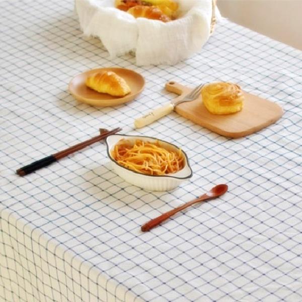 린넨 체크 가을 캠핑 테이블보 캠핑 식탁 패드 커버 감성 캠핑용 테이블보 롤 테이블 매트