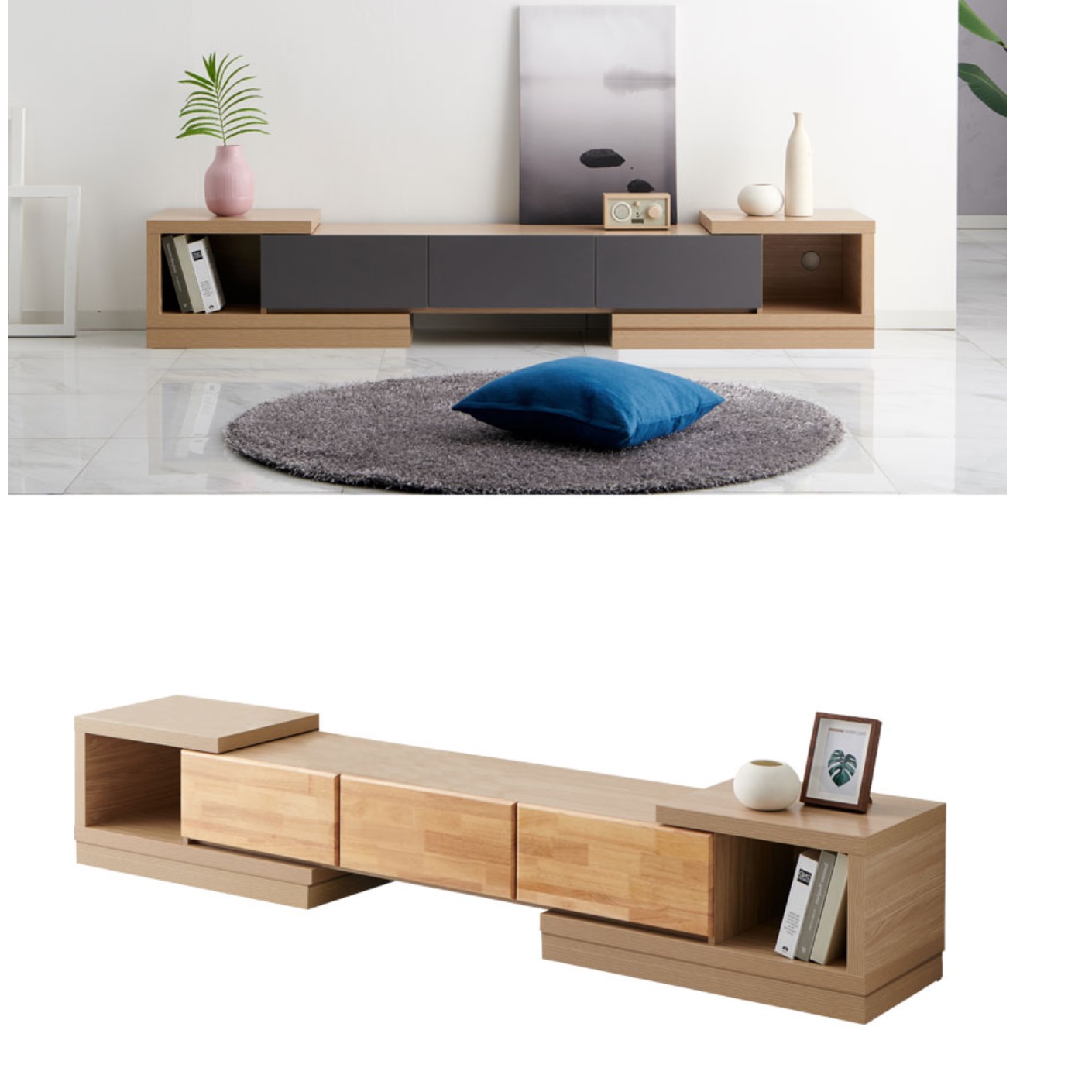 맞춤형 와이드 거실장 낮은 티비장 거실 티비 서랍장