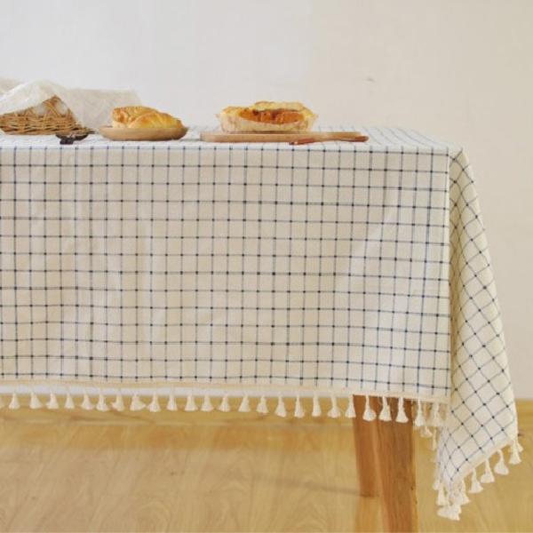 내추럴체크 감성 캠핑용 테이블보 가을 캠핑 테이블보 롤 테이블 매트 캠핑 식탁 패드 커버