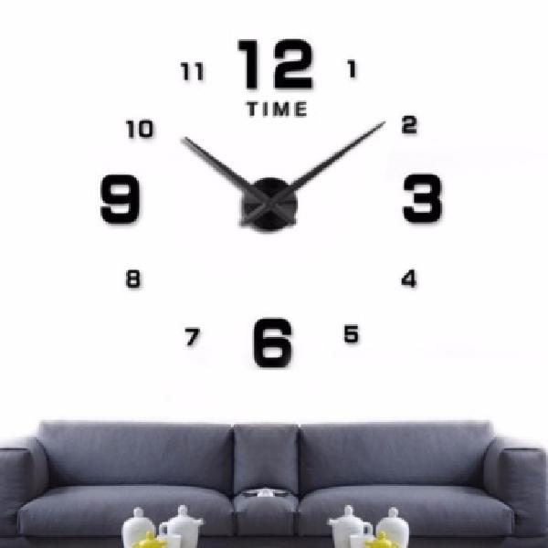 고딕넘버 무소음 DIY 벽에 붙이는 시계 사무실 거실 인테리어 고급 특이한 접착식 아트월 - 상품 이미지