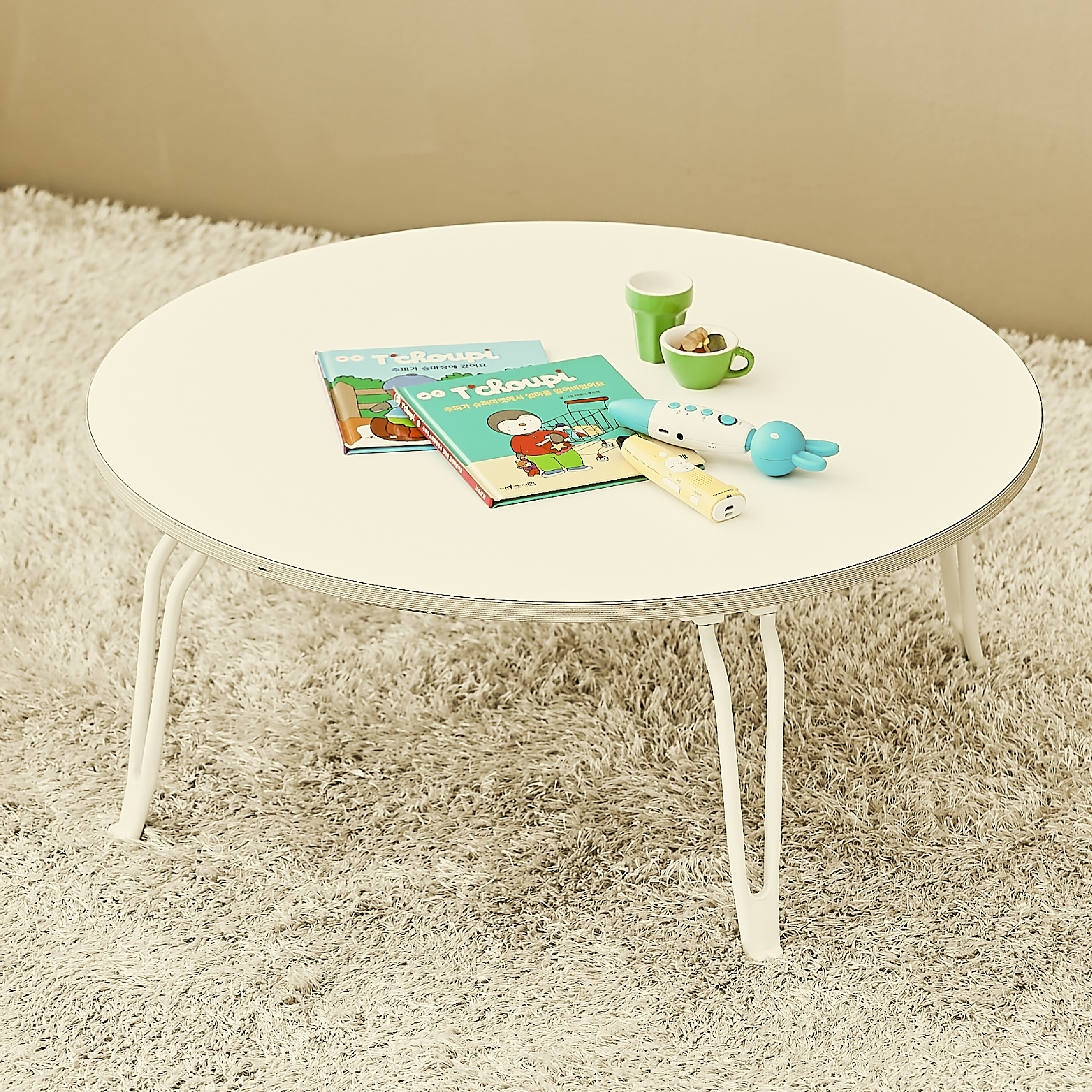 라떼파파 폴딩 테이블 접이식 간식 테이블 두돌 선물 폴딩 책상