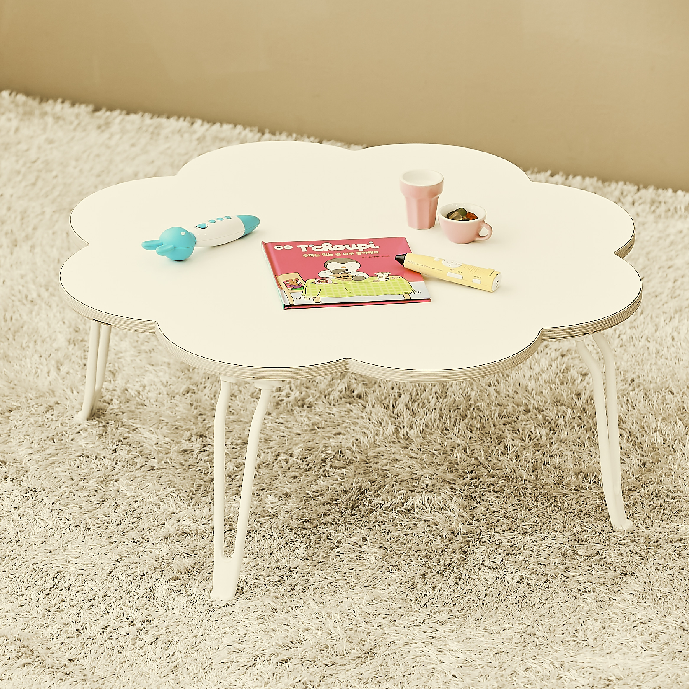 라떼파파 폴딩 테이블 접이식 간식 테이블 두돌 선물 폴딩 책상