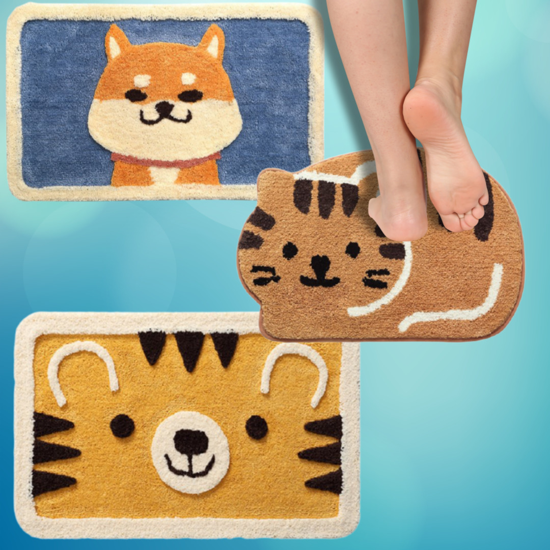 캐릭터 귀여운 욕실건식발매트 싱크대 발판 카페 가게 캠핑 발 매트 아파트현관 변기 씽크대 - 상품 이미지