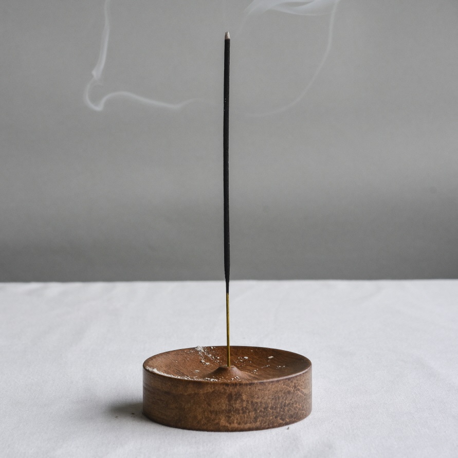 [인센스홀더] 부부티 내츄럴 우드 앤틱 향꽂이 트레이 받침대