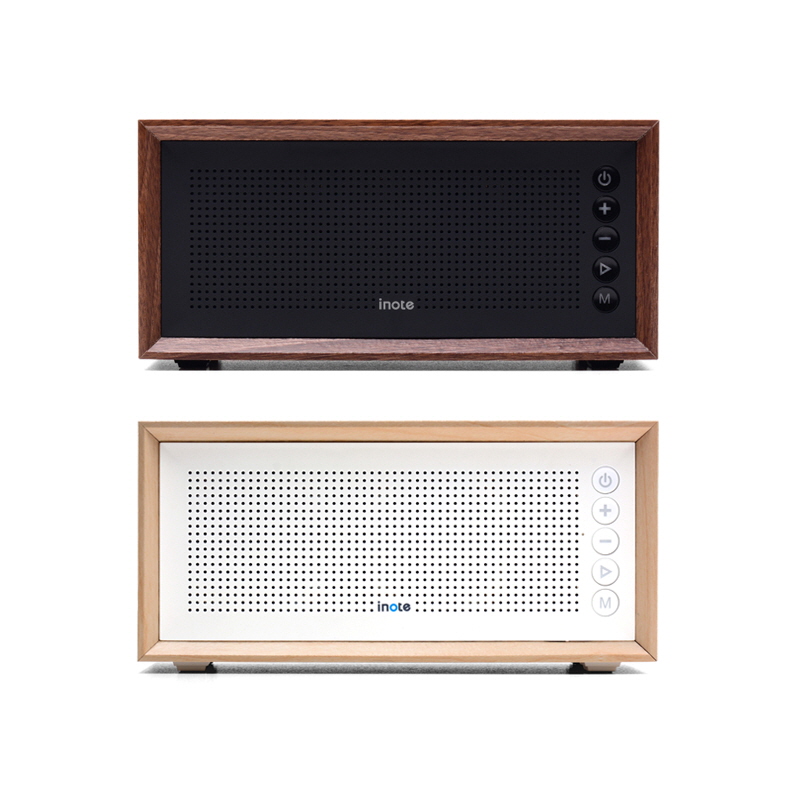 아이노트 BT-V3 우드 블루투스 스피커 2채널 듀얼 패시브 라디에이터 20W - 상세 이미지 4