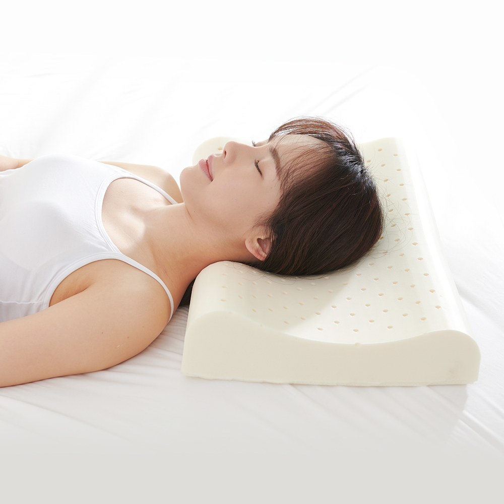 슬립스파 천연라텍스베개 태국 땅콩 경추 낮은베개 컨투어M-PLUS