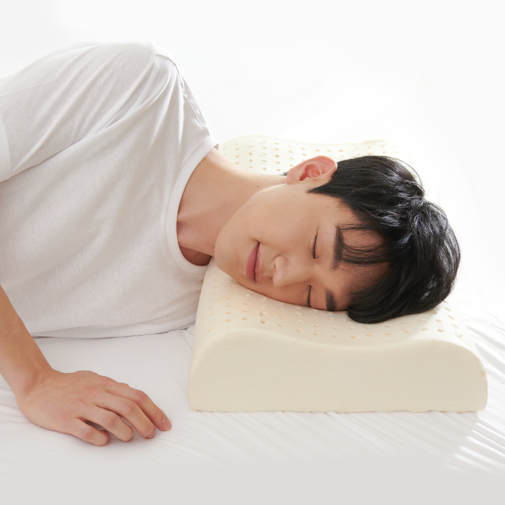 슬립스파 천연 라텍스베개 컨투어Q 기능성 숙면 수면 경추베개