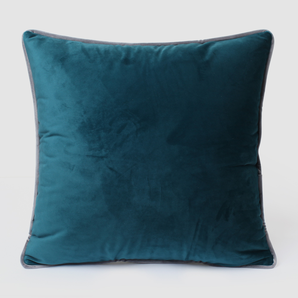 벨벳 파이프 벨벳 쇼파쿠션 북유럽 쿠션커버 스타일K 정사각 인디핑크, 45x45cm