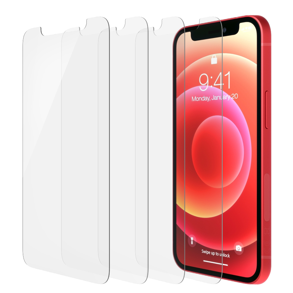 아이폰 12 프로 맥스 플래쉬 액정보호필름 강화유리 4매 - 상품 이미지