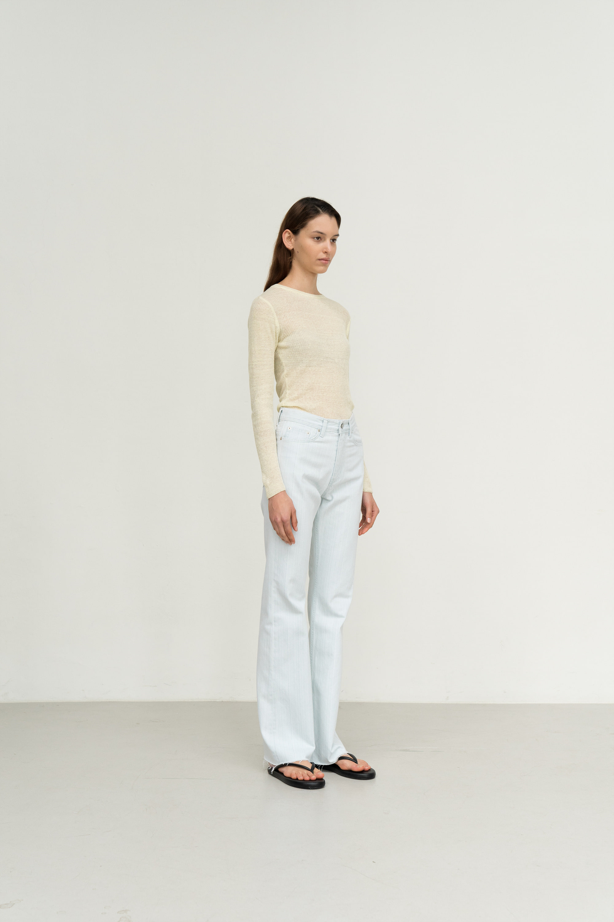 organic linen golgi knit (yellow) - 상세 이미지 3