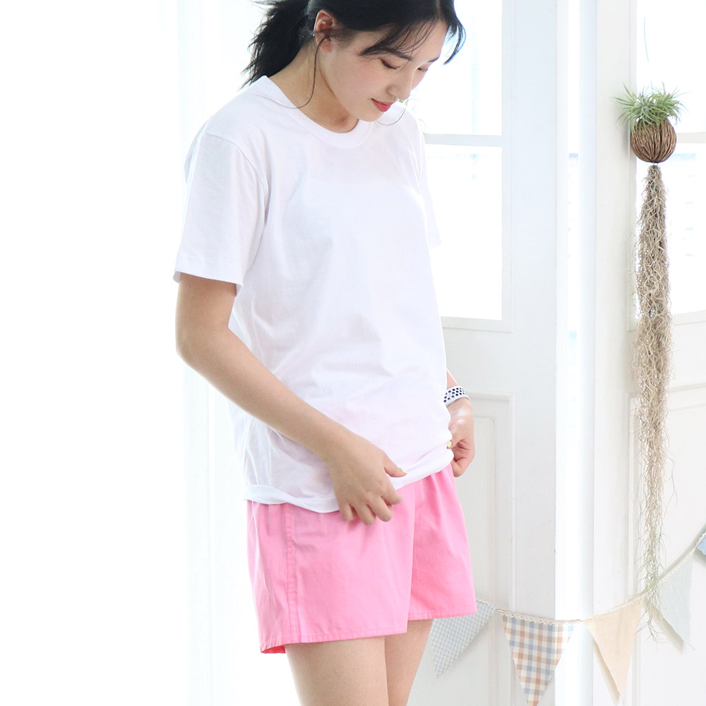 여성 트렁크 팬티 순면 맨살 여자 순면 잠옷 오가닉 파자마 바지 드로즈 사각 네모 편한 - 상세 이미지 5