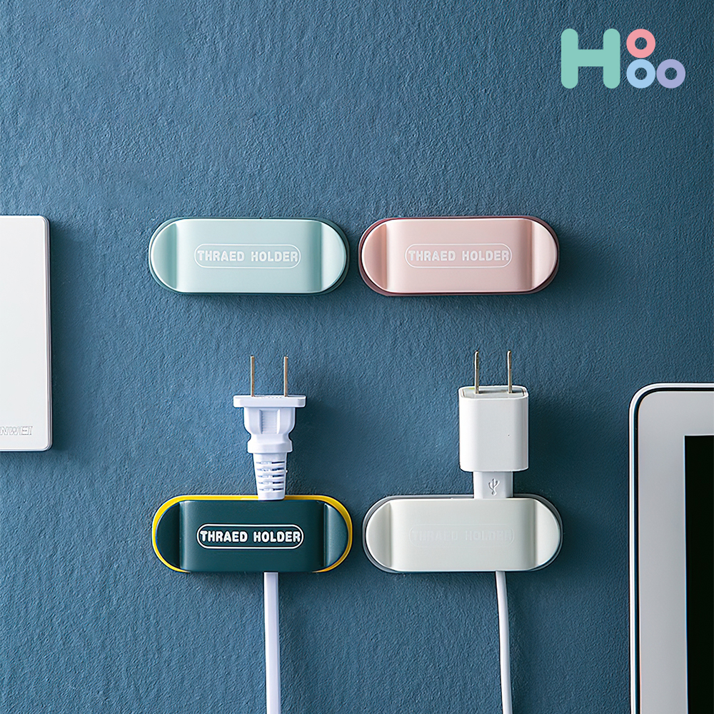 호후 전원 멀티탭 플러그 USB 케이블 홀더 고정 클립 충전 선정리 전선정리
