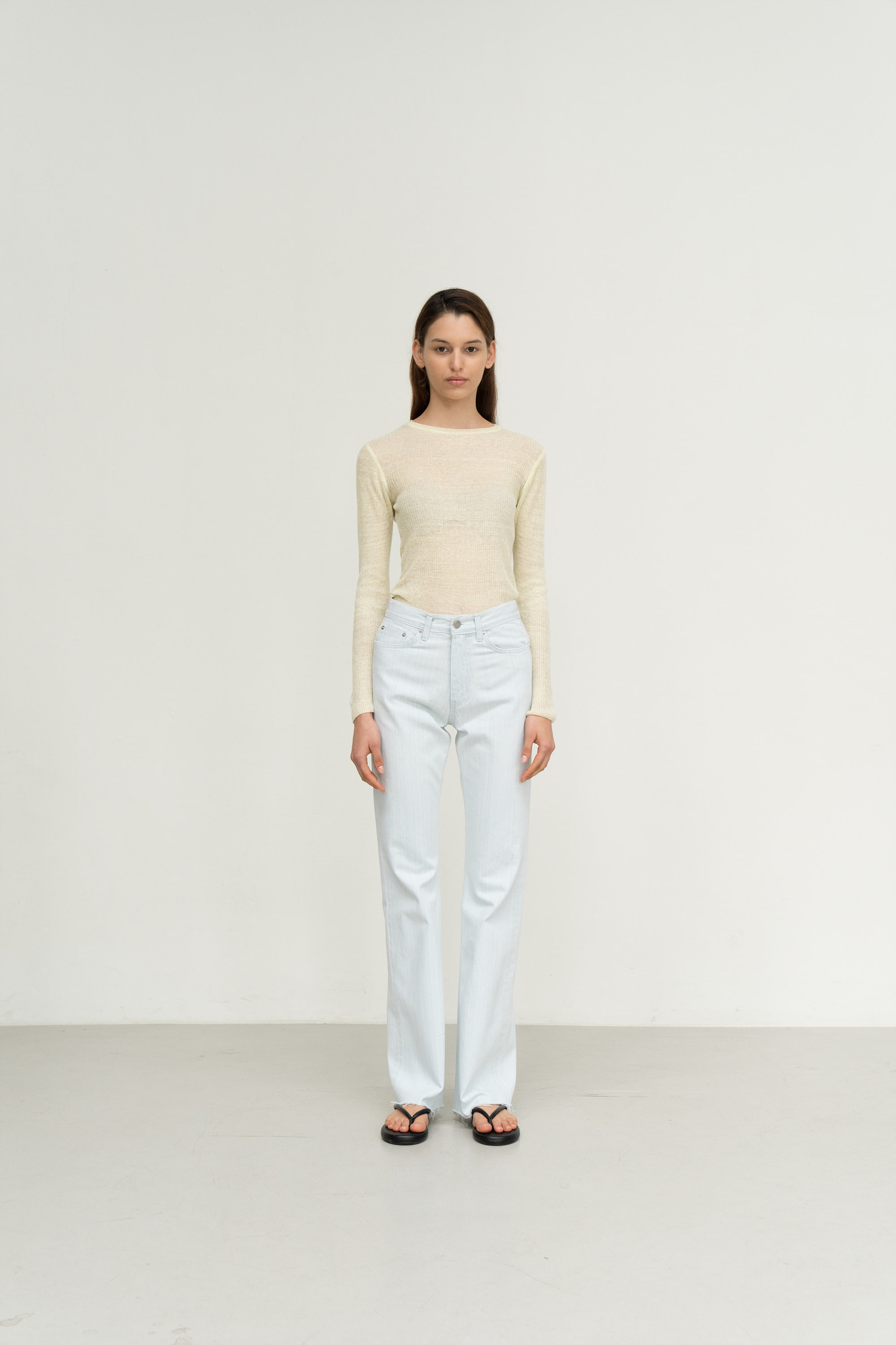 organic linen golgi knit (yellow) - 상세 이미지 2