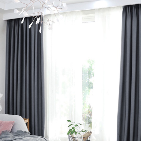 작은창 먼지없는 암막커튼 무지암막 커튼 원룸