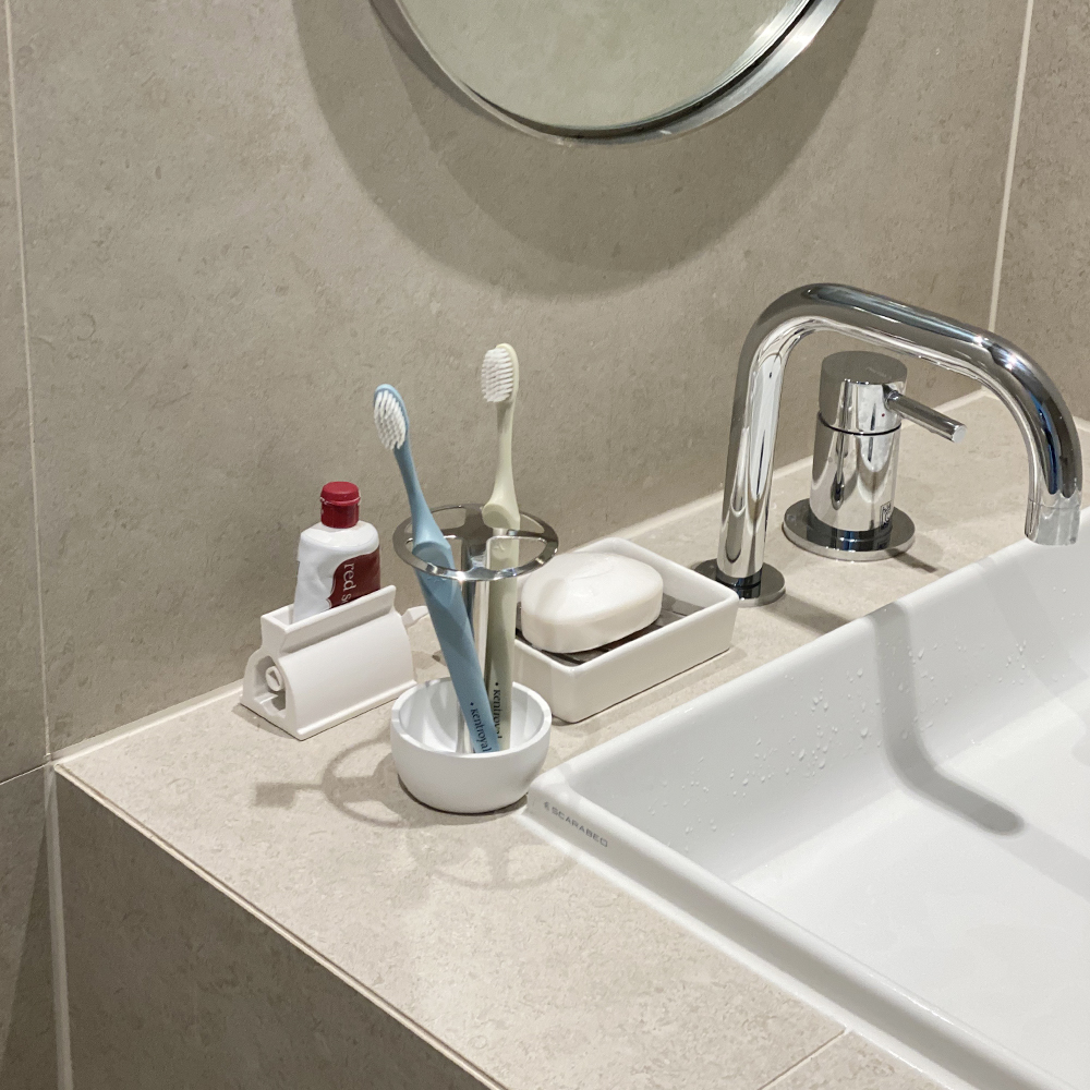 스테인레스 칫솔통 칫솔꽂이 칫솔거치대