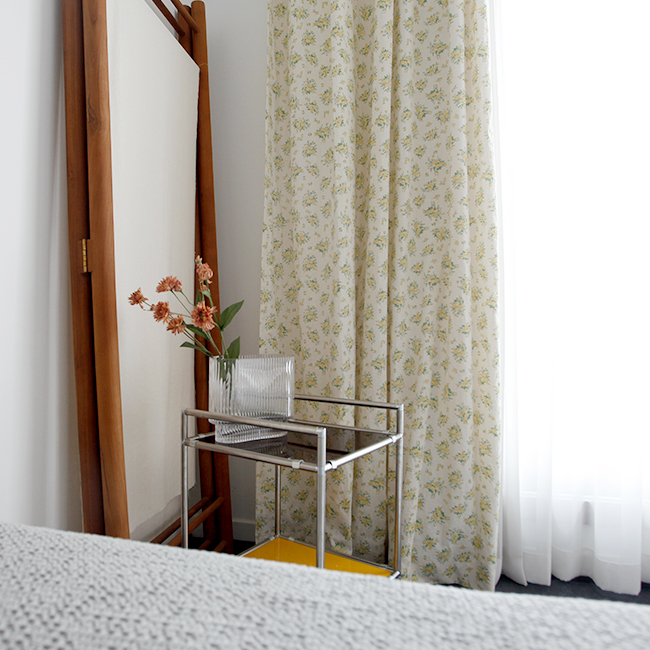 봄이야기 꽃무늬 아이방 거실커튼 빈티지 플라워 맞춤 커튼