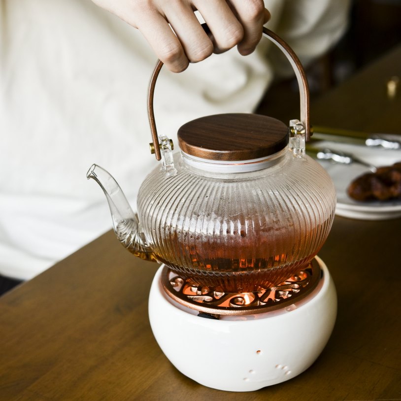 [티워머] 부부티 화이트 도자기 티포트워머 머그워머