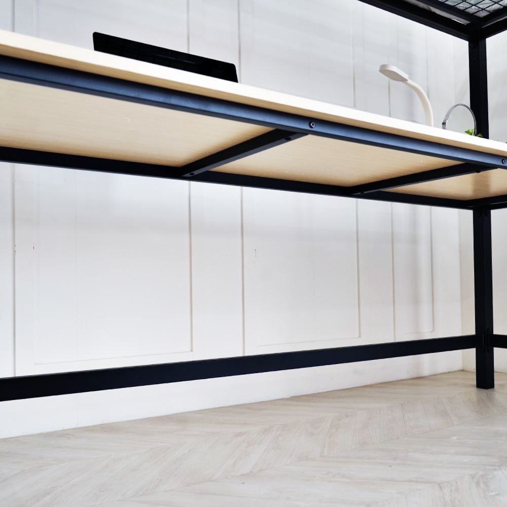 [선물이벤트] 일루일루 코모드i 스퀘어 책상 벙커침대 SS 철제 성인 2층 수납 학생