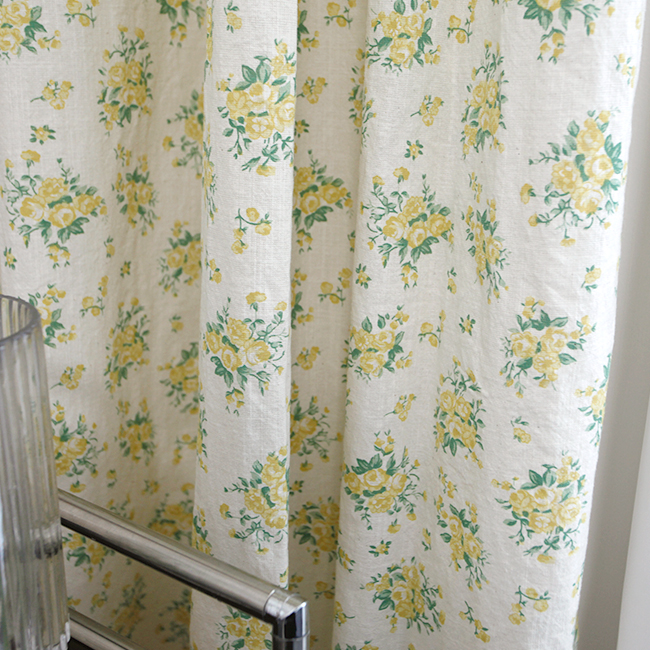 봄이야기 꽃무늬 아이방 거실커튼 빈티지 플라워 맞춤 커튼