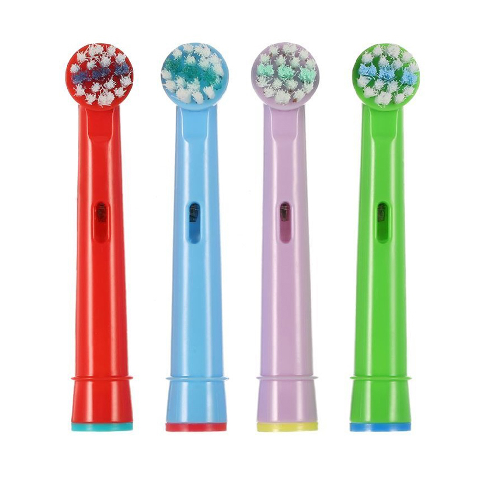 [호환] 토비메모리 오랄비 어린이 전동칫솔모 칼라 2팩 8입 키즈 전동칫솔 리필모 유아