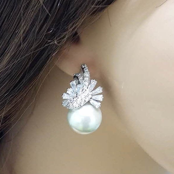 너무우아해 진주귀걸이 나사 침형 클립형귀걸이 귀안뚫은귀걸이 혼주귀걸이 한복귀찌