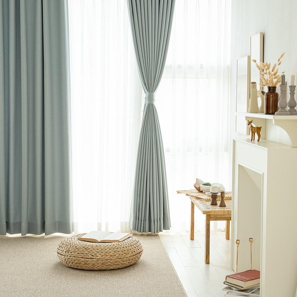 소르르 항균 린넨 암막커튼 형상기억 나비주름 안방 거실 맞춤제작 핀형 햇빛차단 70x160