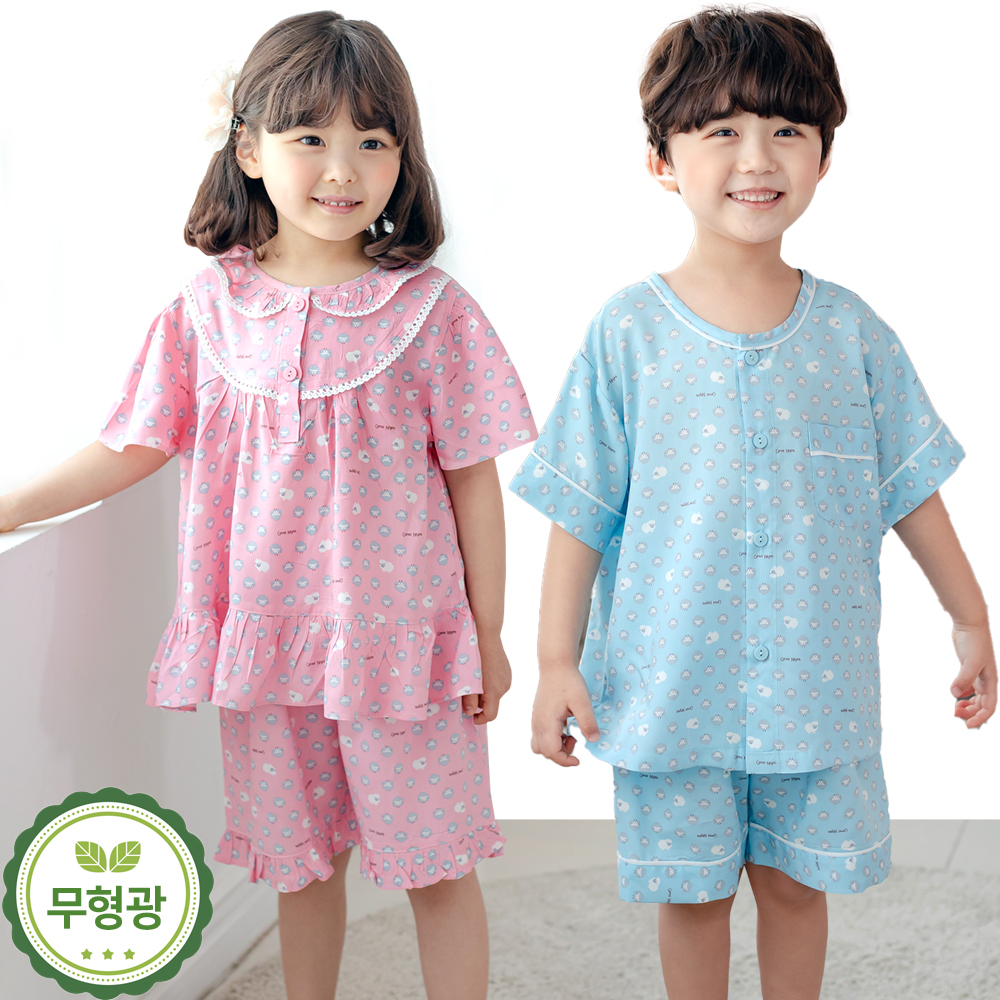 유아 아동 시원한 레이온 잠옷 주니어 파자마 /몽실이(레이온) - 상품 이미지