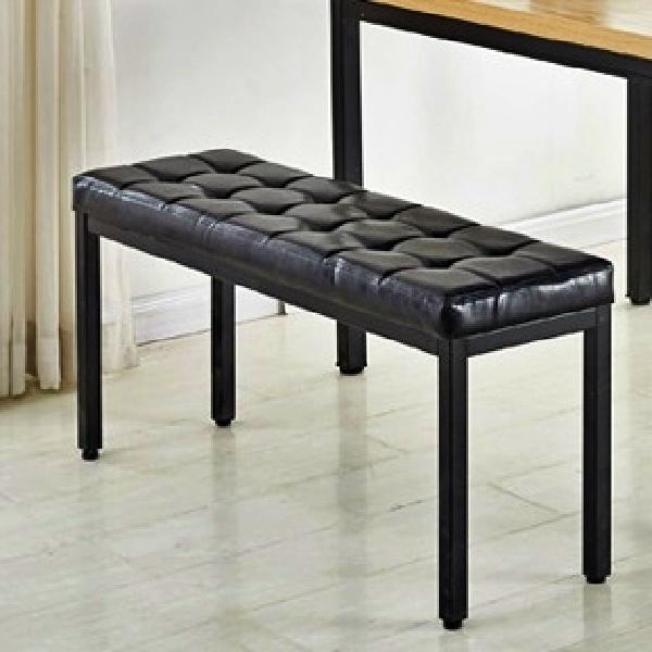 푹신한 낮은 식탁 식당용 긴의자 쿠션 장의자 2인용 벤치 일자의자