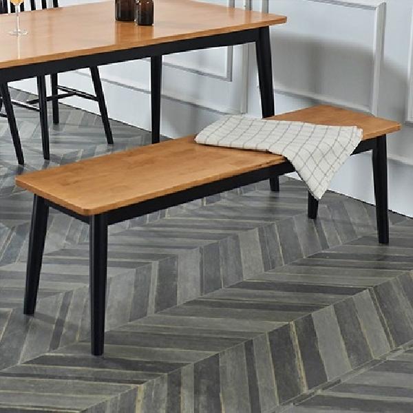 블랙 긴의자 원목 장 의자 낮은 식탁 식당용 일자의자 3인용 벤치 나무 3인 카페