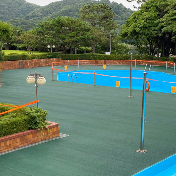 삼지매트 미끄럼방지 맘보롤매트 수영장 A타입 현관롤 120cmx12m 회 녹 적 청 밤