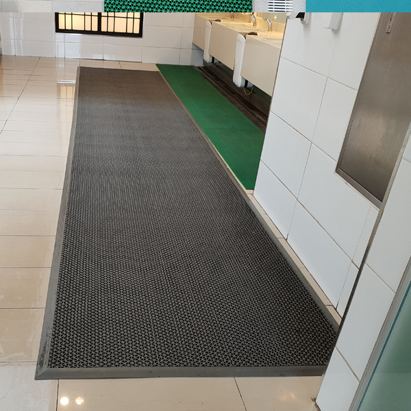 삼지매트 미끄럼방지 맘보롤매트 수영장 A타입 현관롤 120cmx12m 회 녹 적 청 밤