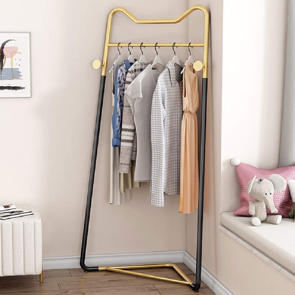 북유럽 골드 시스템 행거 모듈 삼각 모퉁이 철제 코너 스탠드 벽 대형 외투 옷 바지 걸이