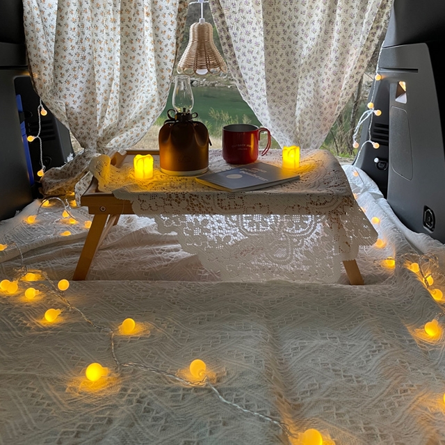 자체제작 차박커튼 감성캠핑 인테리어 자동차 트렁크 창문 커튼