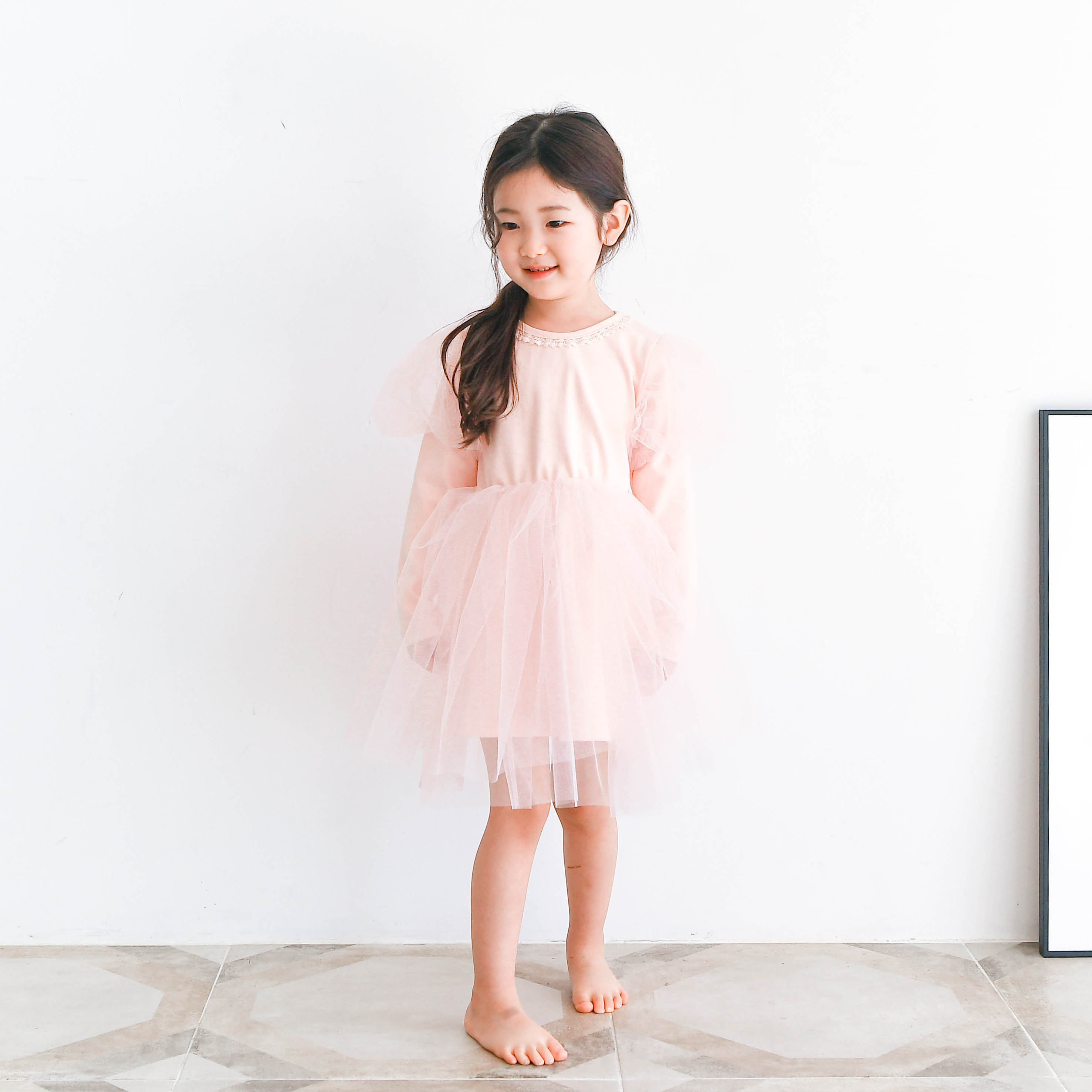 네메아 튜튜 공주님원피스 여아 아동 핑크 루즈핏 이미지 7