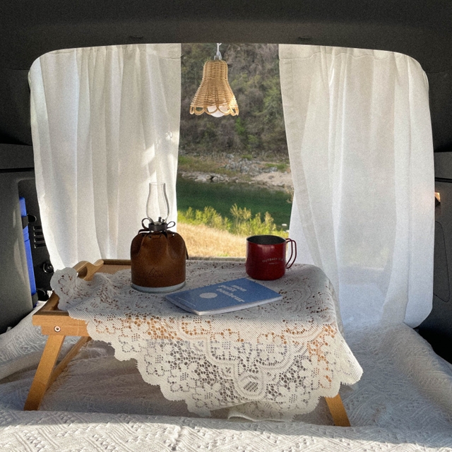 자체제작 차박커튼 감성캠핑 인테리어 자동차 트렁크 창문 커튼
