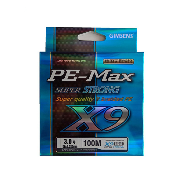 GIMSENS PE-MAX X9 슈퍼스트롱 9합사 150m 270m 1, 1.2, 1.5, 2, 6, 8호 - 메인 이미지